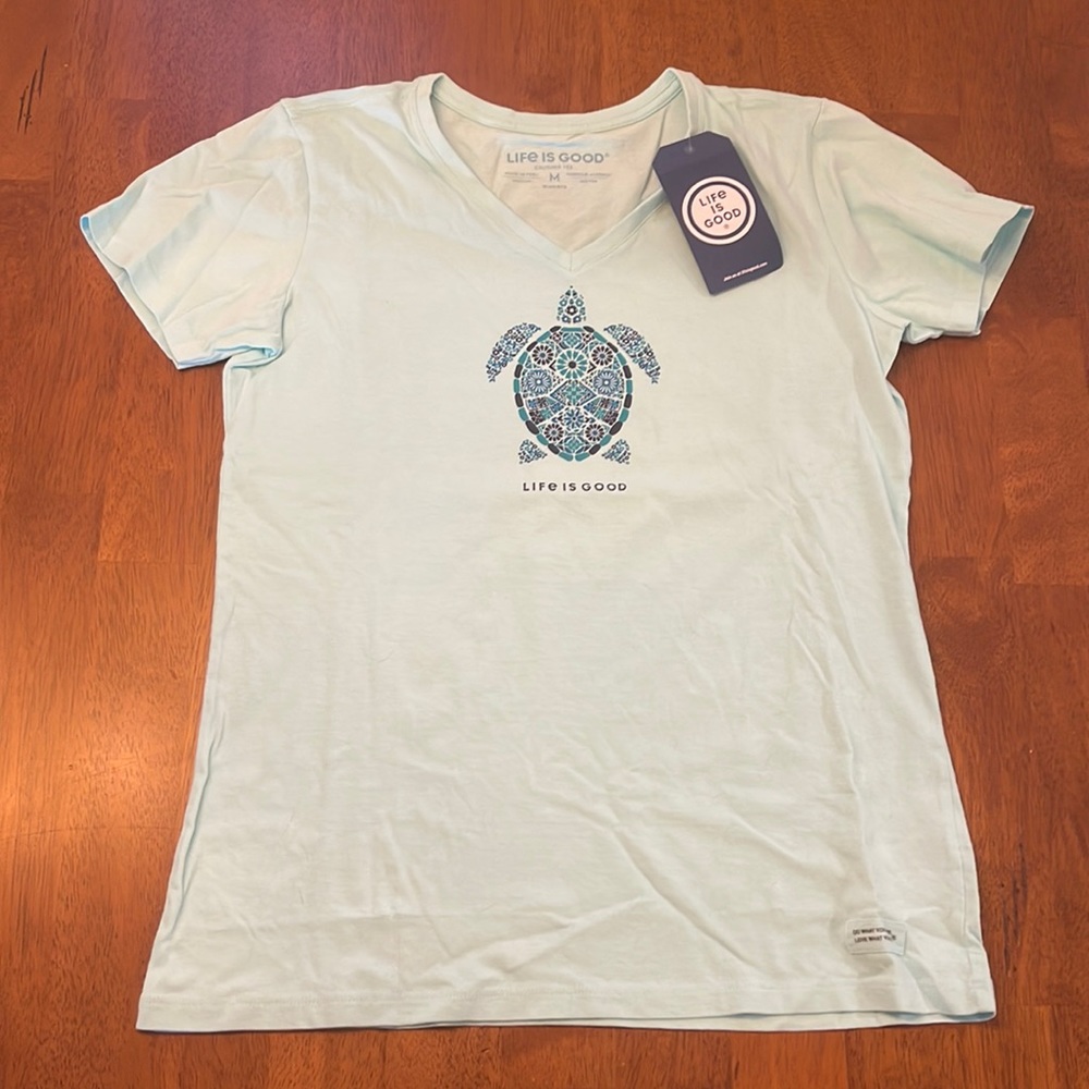 NWT - Life Is Good (M) - Turtle Tee